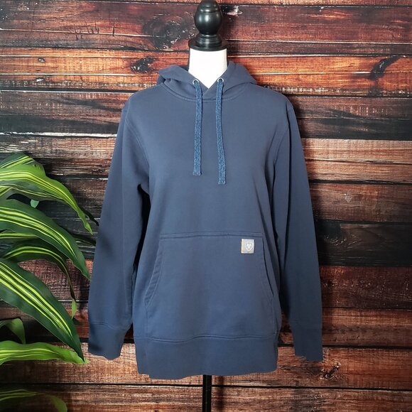 Ariat Large Rebar Aztec Flag Graphic Hoodie Hooded Sweatshirt Navy Blue 10041466 - Picture 4 of 11